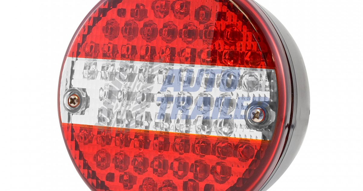 thumbnail image 2 of LED Rear Round Hamburger Lamp Progressive Indicator Lights For Flatbed Truck & Trailer 2 of 4