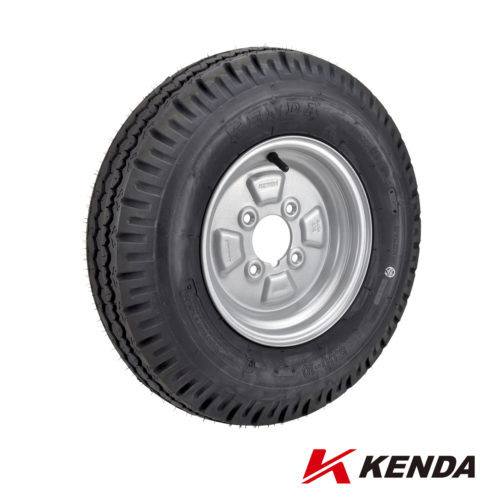 New Flat Free Mower Tire on Wheel 4.10/3.50-4, 2.25