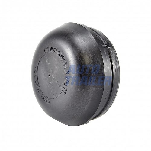 AB Tools 76mm Grey Plastic Hub Cap Grease/Dust Cover - 4 Pack For Ifor Williams Trailers